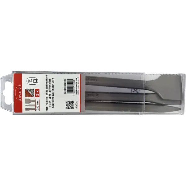 Abraboro SDS Plus véső készlet 4 db 2x250x22 Prémium