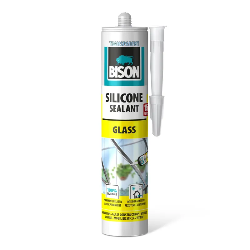 Bison üvegező szilikon, átlátszó, 280ml Legnépszerűbb