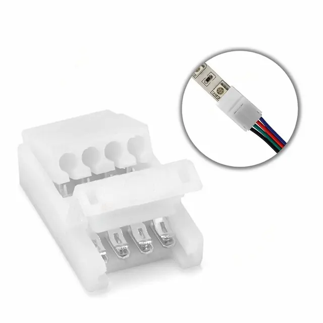 Csak ma RGB LED szalag kapcsoló szett 2/3/4 pin, 8/10 mm 4 pin 10 mm