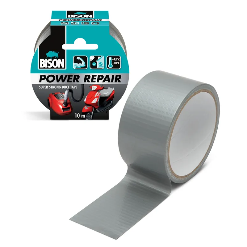 BISON Power Repair szöveterősített ragasztószalag - szürke - 10 m Újdonság