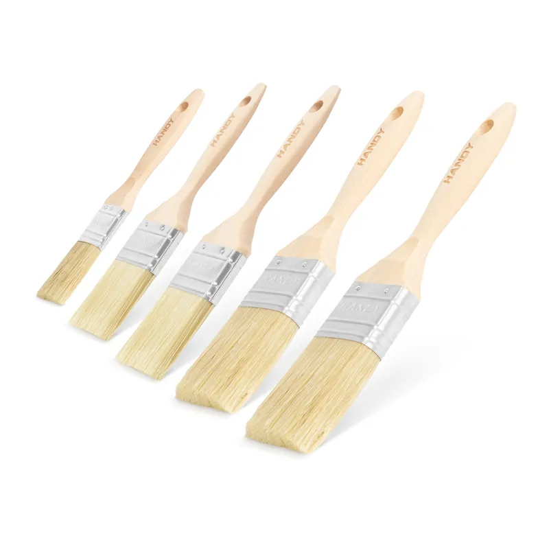 Utolsó esély Festőecset szett, fa - 5 db - 1x1" / 2x1,5" / 2x2"