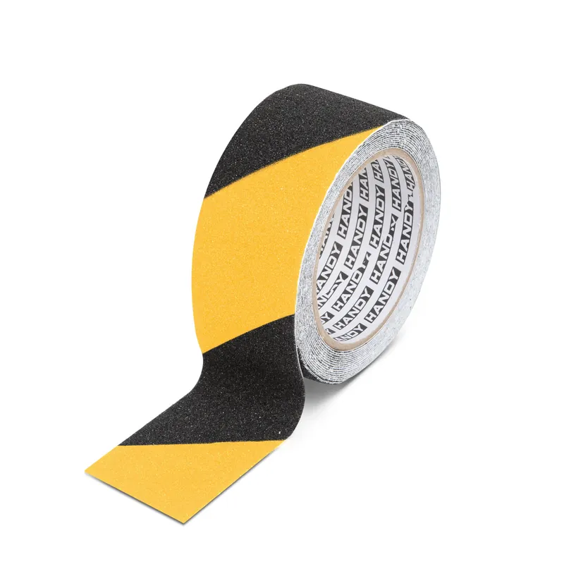 Ragasztószalag - csúszásmentes - 5 m x 50 mm - sárga / fekete Kiárusítás