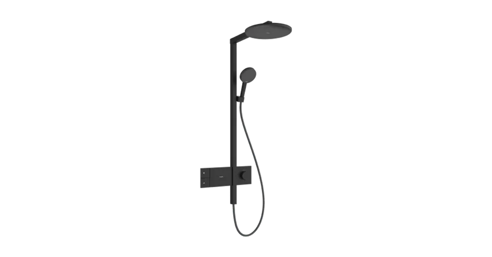 Biztonságos fizetés Hansgrohe Raindance Alive S Showerpipe 300, 1jet, EcoSmart, ShowerSelect Comfort Matt Fekete 24583670