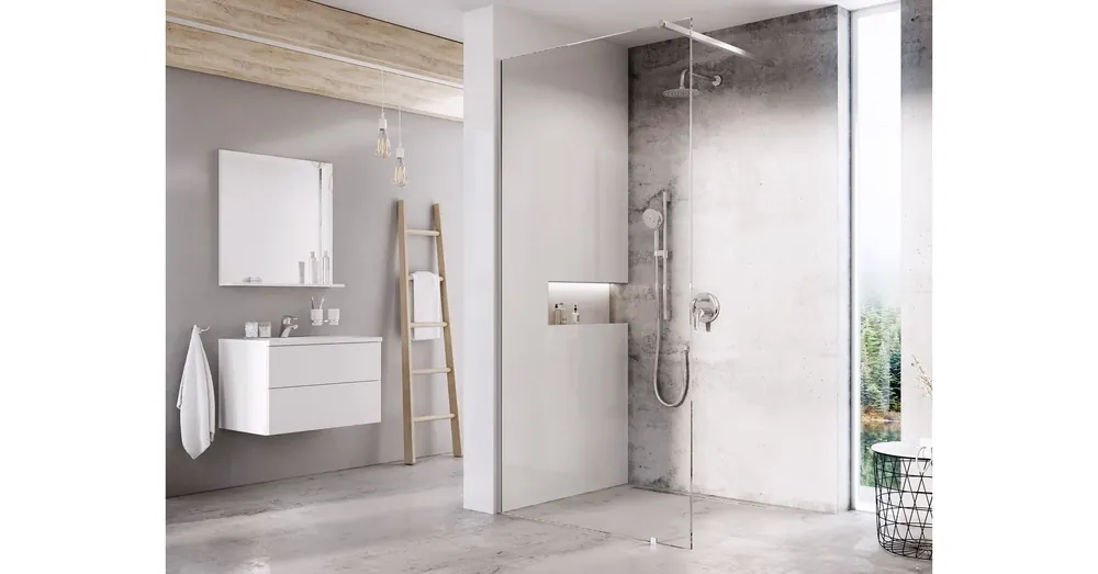 Akció Ravak Walk-In Wall Set 160, zuhanykabin krómhatású+transparent GW9WS0C0SZ1