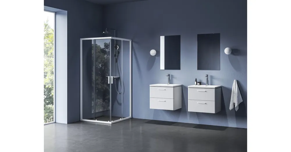 Ravak Blix II NBLRV2 80x80 zuhanykabin matt fehér+transparent 1LM40E00Z1 Vedd meg most