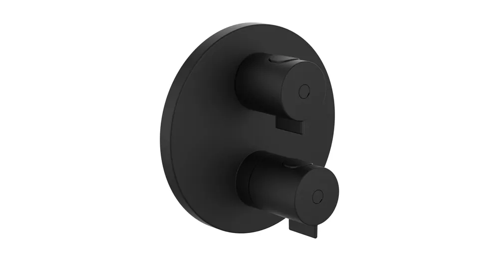 Kiárusítás LAUFEN THERM Falbaépített termosztátos zuhany csaptelep, Matt Titán Fekete HF506576428000
