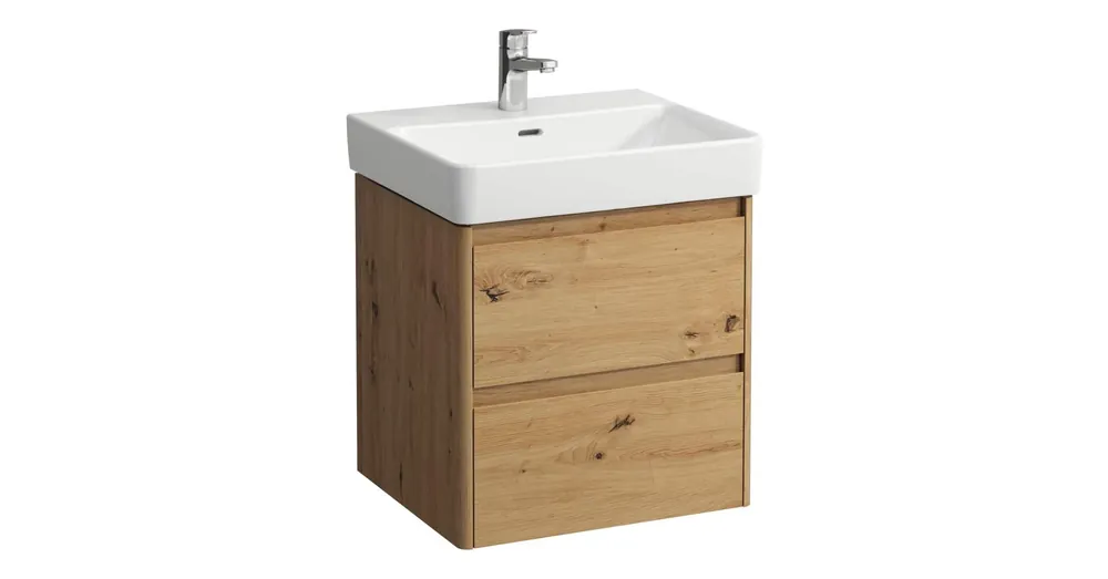 Nézd meg most LAUFEN BASE 2.0 Alsószekrény, 2 fiók, PRO S H810962 / PRO X 810862 mosdóhoz, Vad Tölgy H4112421082671