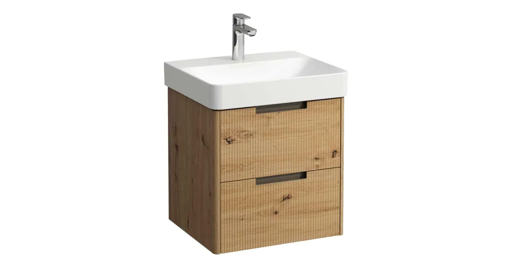 Ajánlat LAUFEN JUNA Alsószekrény, 2 fiók, PRO S H810962 / PRO X 810862 mosdóhoz, Vad Tölgy H4114621092671