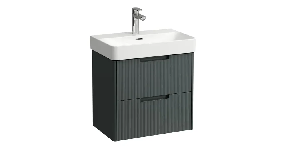 LAUFEN JUNA Alsószekrény, 2 fiók, PRO S H818959 mosdóhoz, Szürke H4114821092661 Alacsony ár