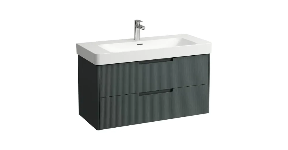 Szuper akció LAUFEN JUNA Alsószekrény, 2 fiók, PRO S H813966 / PRO X 810869 mosdóhoz, Szürke H4115321092661