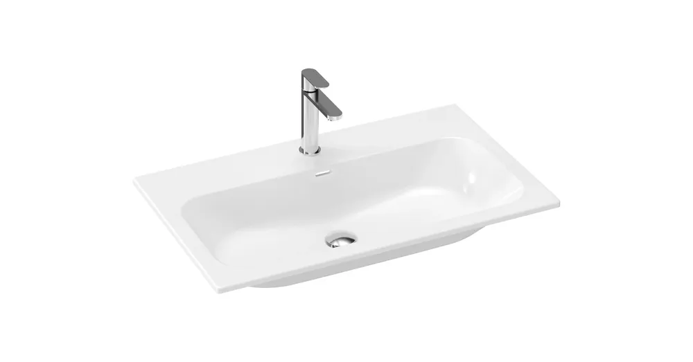 Prémium Ravak Chrome Slim 80 kerámiamosdó, fehér, furattal XJX01180002