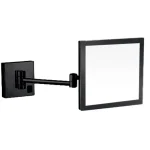 AREZZO design LED kozmetikai tükör szögletes, 5x nagyítással, fekete AR-QL5020B Vedd meg most
