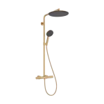 Ajánlat Hansgrohe Raindance Alive S Puro Showerpipe 300 1jet EcoSmart+ Ecostat Element termosztáttal, Szálcsiszolt Bronz 24594140