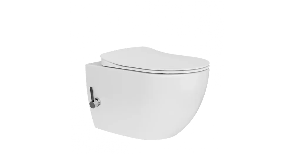 Különleges ajánlat Creavit FREE Rimless bidés fali WC csappal - HC FE322-34CB00E-0002