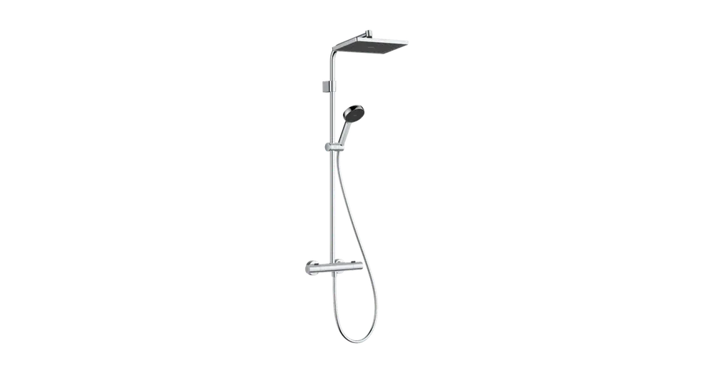 Akciós ár Hansgrohe Activera Q Showerpipe 290/180 1jet EcoSmart Ecostat Fine termosztáttal 28748000