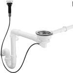 Hansgrohe D16-11 automata le- és túlfolyógarnitúra egymedencés gránit mosogatóhoz 43937000 Outlet