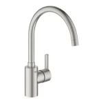 Grohe Feel Egykaros mosogatócsap 1/2″ matt szuperacél 32670DC2 Kedvezmény