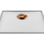 Utolsó esély ELLECI - Mosogatótálca Essenza 50 46,2x38,2 Keratek 1 m. K96 White bronz tartozékokkal LKES5096BRZ