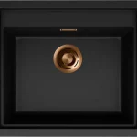 Biztonságos fizetés ELLECI - Mosogatótálca Sintesi 105 Keratek K86 Black bronz tartozékokkal LKS10586BRZ