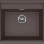 Szuper ajánlat ELLECI - Mosogatótálca Sintesi 105 Keratek K87 Cocoa inox tartozékokkal LKS10587