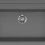 Vásárlói kedvenc ELLECI - Mosogatótálca Sintesi 130 Keratek K99 Dark Grey inox tartozékokka LKS13099