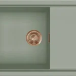 ELLECI - Mosogatótálca Sintesi 410 Keratek K82 Sage Green bronz tartozékokkal LKS41082BRZ Legjobb ár
