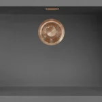 Outlet ELLECI - Mosogatótálca Zen 130 Keratek K99 Dark Grey bronz tartozékokkal LKZ13099BRZ