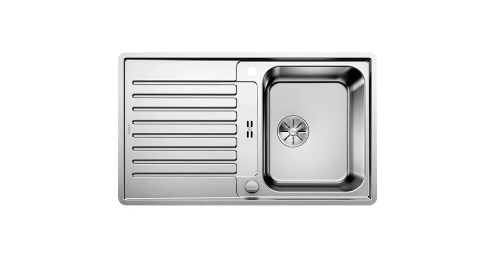 Utolsó esély BLANCO CLASSIC Pro 45S-IF egymedencés, 86x51 cm-es rozsdamentes mosogató, csepegtetőtálcával 523661
