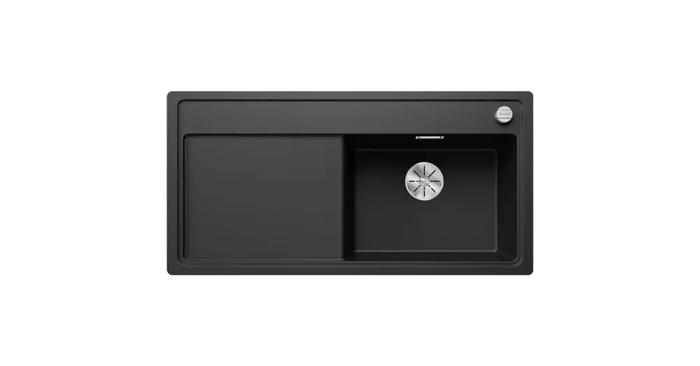 Biztonságos fizetés Blanco Zenar XL 6 S-F gránit mosogató csepegtetővel és lefolyógarnitúrával 99x50 cm, jobbos / fekete 526068