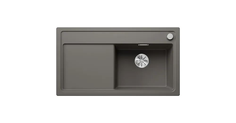Outlet Blanco Zenar 5 S egy medencés gránit mosogató csepegtető felülettel 91,5x51 cm, jobbos / vulkánszürke 527365