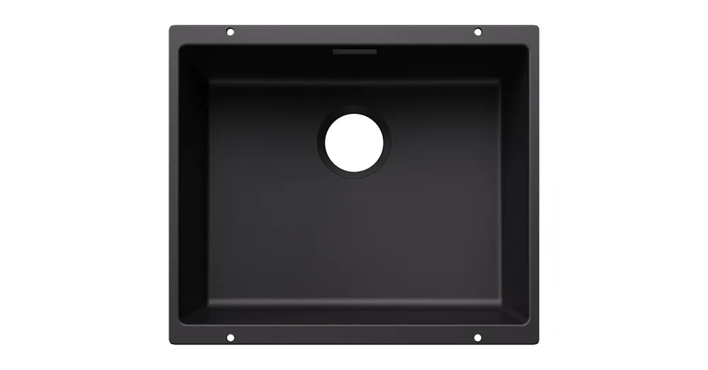 Ne maradj le BLANCO SUBLINE 500-U egymedencés, 53x46 cm-es gránit mosogató, fekete 527794