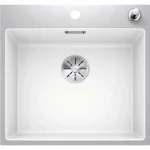 Vásárlói kedvenc Blanco Subline 550-IF/A Steelframe gránit mosogató lefolyógarnitúrával 54,5x51 cm, fehér 524112