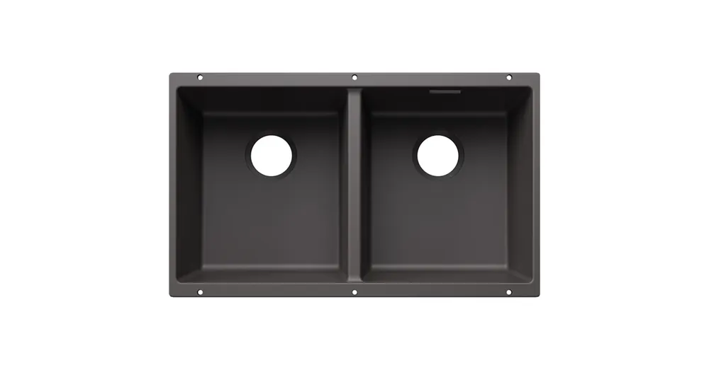 Újdonság BLANCO SUBLINE 350/350-U kétmedencés, 75,5x46 cm-es gránit mosogató, palaszürke 527830