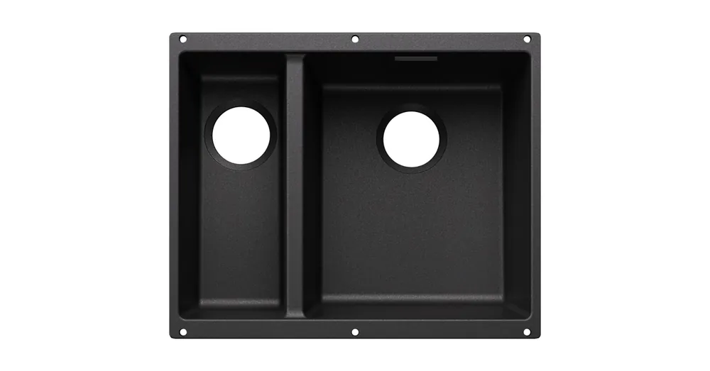 Vedd meg online BLANCO SUBLINE 340/160-U jobbos másfél medencés, 55,5x46 cm-es gránit mosogató, antracit 527813