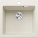 Alacsony ár Blanco Pleon 5 egymedencés gránit mosogató 51,5x51 cm, törtfehér 527135