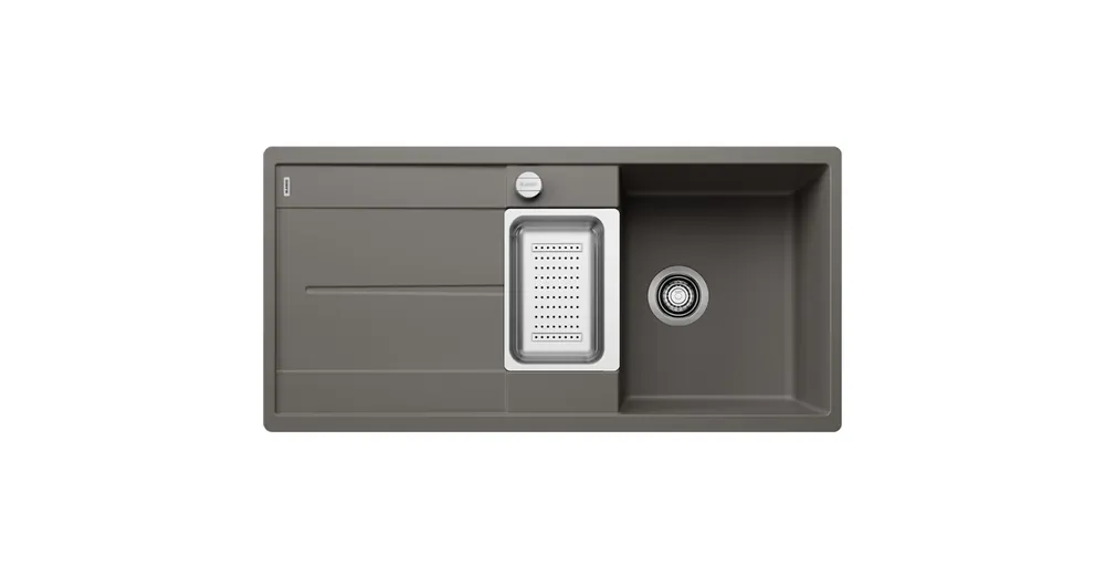 Blanco Metra 6S-F Silgranit két medencés 99x49 cm mosogató rozsdamentes acél tállal, vulkánszürke 527301 Outlet