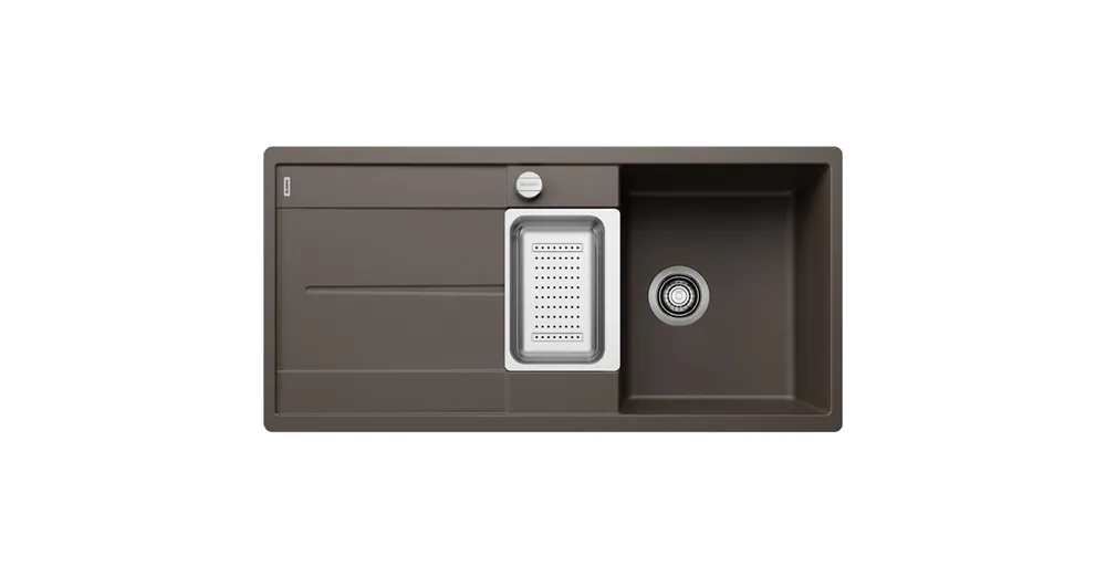 Ajánlat BLANCO METRA 6 S-F egymedencés, 99x49 cm-es gránit mosogató, csepegtetőtálcával, lefolyószabályozóval, szintbe építhető, kávé 519120