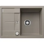 Árengedmény BLANCO METRA 45 S Compact egymedencés, 68x50 cm-es gránit mosogató, csepegtetőtálcával, lefolyószabályozóval, tartufo 519580