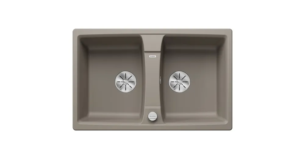 Blanco Lexa 8 két medencés gránit mosogató 78x50 cm lefolyó távműködtetővel, tartufo 524957 Prémium