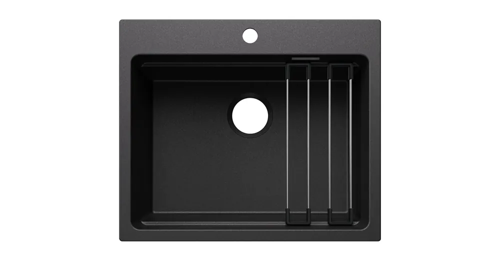 Blanco Etagon 6 Silgranit mosogató 60x51 cm acél sínnel, antracit 527749 Ne maradj le