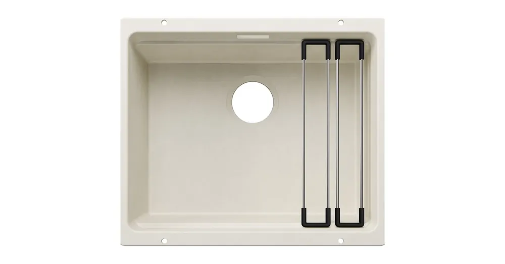 Blanco Etagon 500-U Silgranit 53x46 cm mosogató acél sínnel, törtfehér 527756 Akciós ár