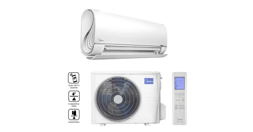 Midea Breezeless+ MSFAAU-09HRFN8 oldalfali split klíma (2.6 kW) Kiárusítás