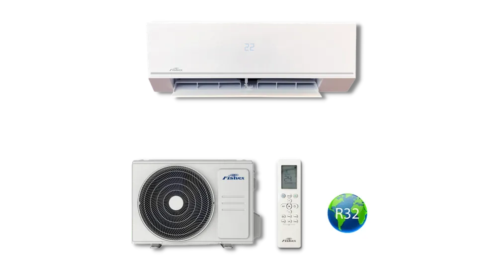 Népszerű Fisher COMFORT PLUS FSAIF-CP-121AE3 / FSOAIF-CP-121AE3 oldalfali split klíma (3.5 kW)