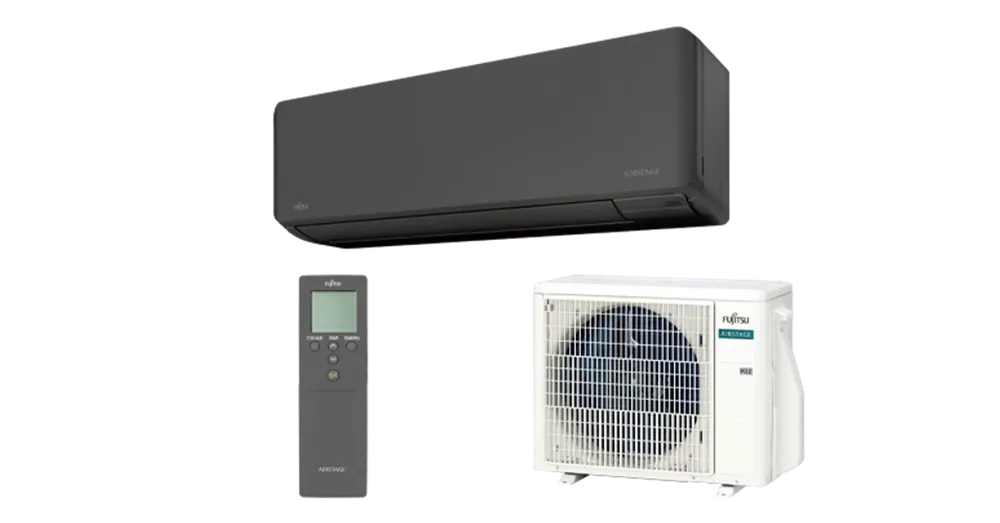 Újdonság Fujitsu AIRSTAGE ASEH09KMCG-B/AOEH09KMCG Inverteres split klíma csomag (2,5 kW)