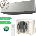Árcsökkenés Fujitsu Design ASYG07KETF-B/AOYG07KETA Silver X Dark Gray oldalfali split klíma (2 kW)