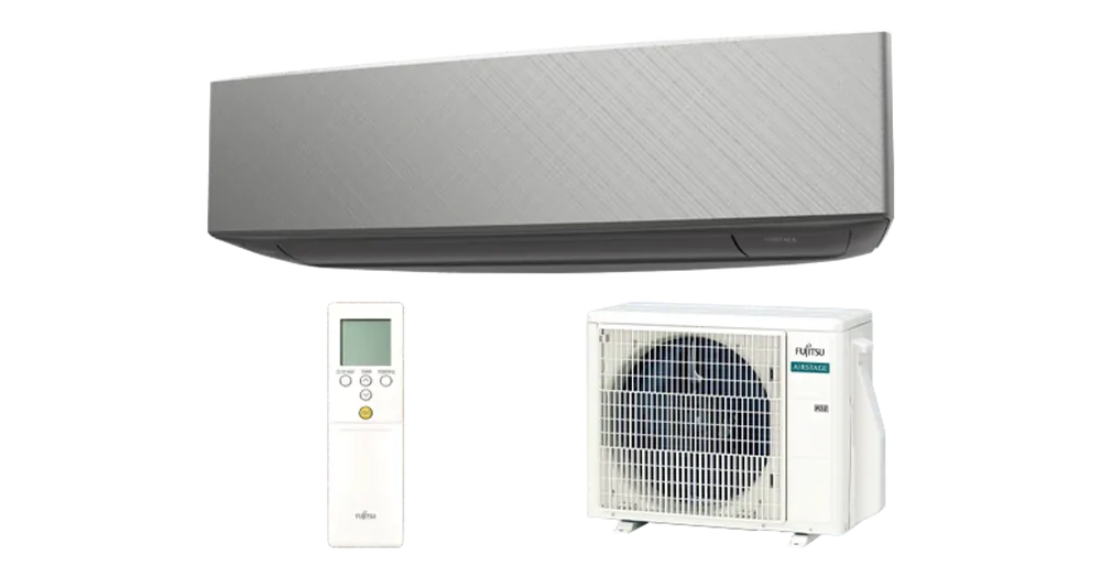 Korlátozott ajánlat Fujitsu Design AIRSTAGE ASEG09KETF-B/AOEG09KETA oldalfali split klíma (2.5 kW)