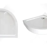 Azonnal elérhető Wellis SMC 90x90x13,5 cm-es íves magas zuhanytálca, zuhanyszifonnal