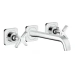 Hansgrohe Axor Citterio E 3-lyukú mosdócsaptelep takarórozettával 36107000 Szuper ajánlat