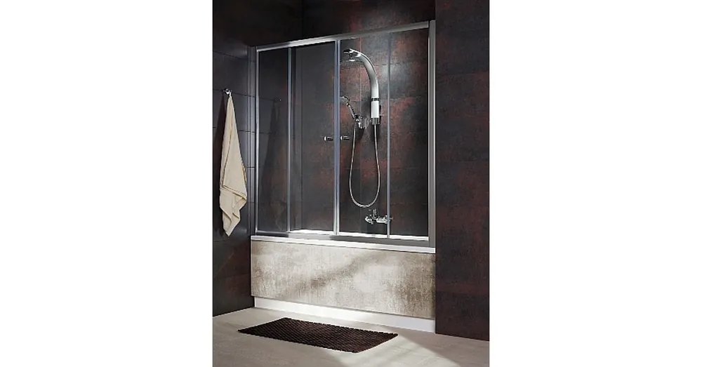 Legkelendőbb Radaway Vesta DWD kádparaván Króm, 170x150 cm Átlátszó 203170-01