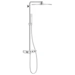 Akció GROHE Euphoria SmartControl 310 Cube Duo termosztátos zuhanyrendszer, króm színű csaptelep felső 26508000